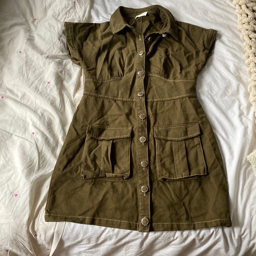 Green Utility Dress